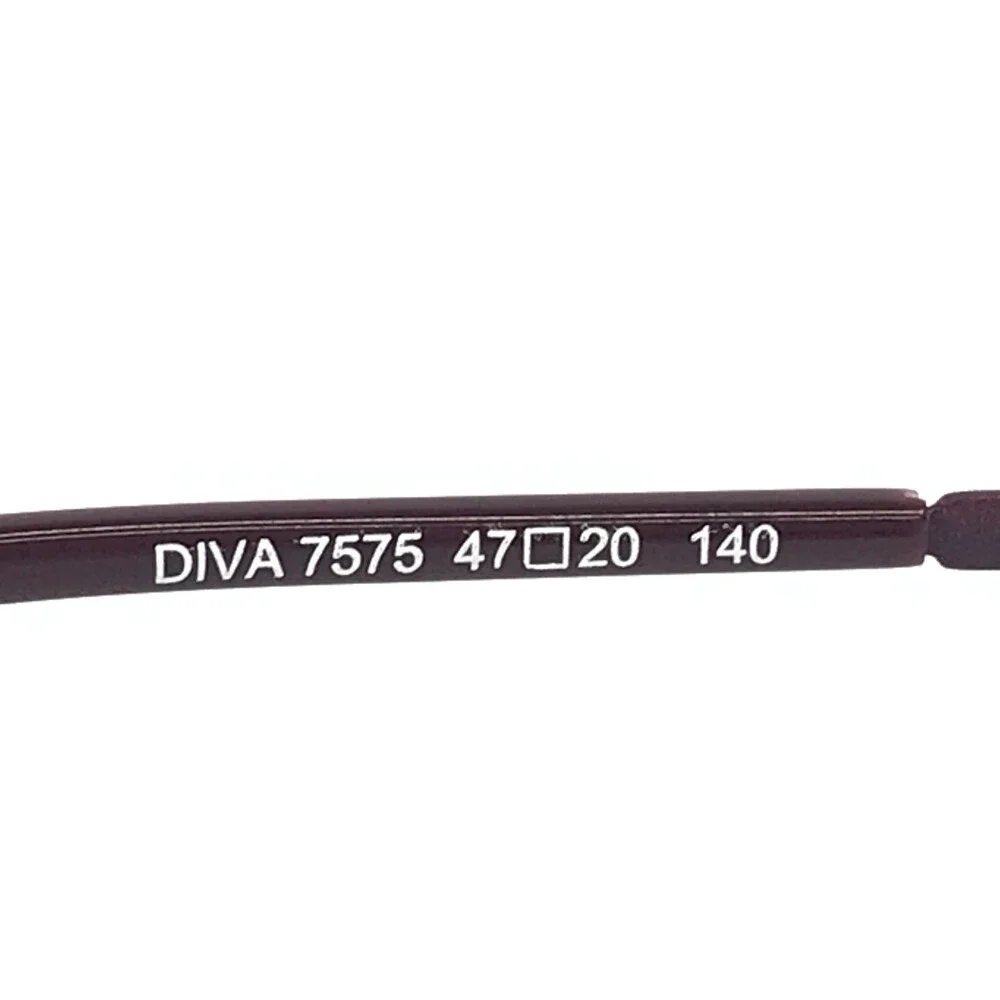BOZ Eyeglasses Frames DIVA 7575 Mineral Plum Matte Purple Cat Eye 47-20-140